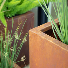 Load image into Gallery viewer, 16&quot; H x 60&quot; W x 15&quot; D Metallic Series Corten Steel Planter Box

