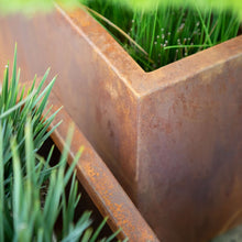 Load image into Gallery viewer, 16&quot; H x 60&quot; W x 15&quot; D Metallic Series Corten Steel Planter Box
