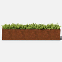 Load image into Gallery viewer, 9&quot; H x 48&quot; W x 9&quot; D Metallic Series Corten Steel Planter Box
