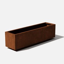 Load image into Gallery viewer, 16&quot; H x 60&quot; W x 15&quot; D Metallic Series Corten Steel Planter Box
