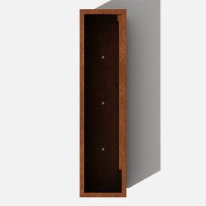 16" H x 60" W x 15" D Metallic Series Corten Steel Planter Box