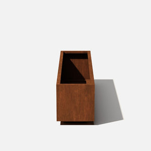 16" H x 60" W x 15" D Metallic Series Corten Steel Planter Box
