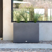 Load image into Gallery viewer, 30” H x 38” W x 10” D Metallic Series Galvanized Powder-Coated Steel Planter Box
