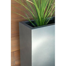 Load image into Gallery viewer, 30” H x 38” W x 10” D Metallic Series Galvanized Powder-Coated Steel Planter Box
