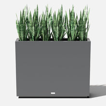 Load image into Gallery viewer, 30” H x 38” W x 10” D Metallic Series Galvanized Powder-Coated Steel Planter Box
