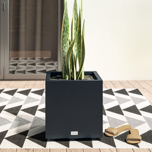 22" H x 21" W x 21" D Metallic Series Galvanized Steel Planter Box