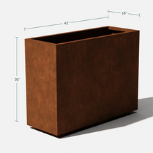 Load image into Gallery viewer, 32&quot; H x 42&quot; W x 16&quot; D Metallic Series Metal Planter Box
