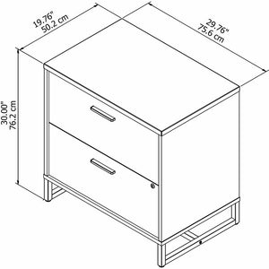 Method 2-Drawer Vertical filing cabinet White #1634HW
