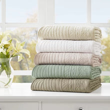 Load image into Gallery viewer, 60&quot; W x 72&quot; L Seafoam Miceli Throw
