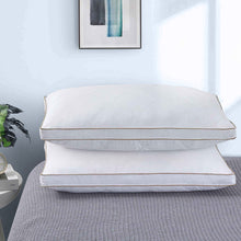 Load image into Gallery viewer, SET OF 2  King Michaud Feather and Down Medium Support Pillow
