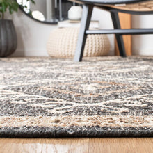 Load image into Gallery viewer, Mickie Area Rug in Black / Ivory, Rectangle 5&#39; x 8&#39;
