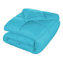 Load image into Gallery viewer, Twin/Twin XL Winter Blue Microfiber Reversible Comforter
