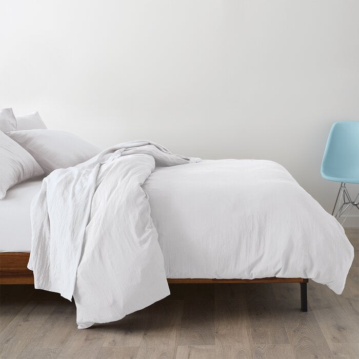 Microfiber Reversible Duvet Cover Set, Full/Queen