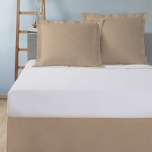 Load image into Gallery viewer, Queen Mocha Microfiber Tailored 14&quot; Bed Skirt GL1407
