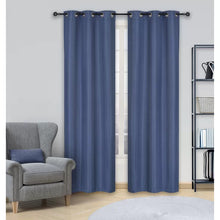 Load image into Gallery viewer, Miera Solid Room Darkening Thermal Grommet Curtain Panels (Set of 2)
