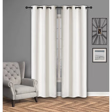 Load image into Gallery viewer, Miera Solid Room Darkening Thermal Grommet Curtain Panels (Set of 4)
