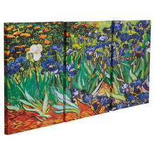 Load image into Gallery viewer, 24&quot; H x 36&quot; W x 2&quot; D Miko Irises by Vincent Van Gogh - 3 Piece Wrapped Canvas Print (Set of 3)
