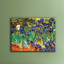 Load image into Gallery viewer, 36&quot; H x 48&quot; W x 2&quot; D Miko Irises by Vincent Van Gogh - Print on Canvas
