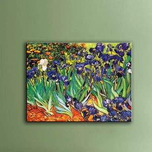 36" H x 48" W x 2" D Miko Irises by Vincent Van Gogh - Print on Canvas