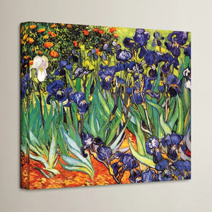 36" H x 48" W x 2" D Miko Irises by Vincent Van Gogh - Print on Canvas