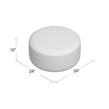 Load image into Gallery viewer, Mila 24&#39;&#39; Wide Round Ottoman MRM3584
