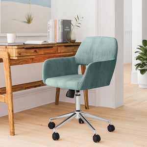 Mila Task Chair Aqua/Chrome AS IS 3003RR