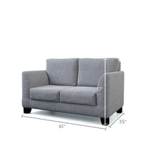Load image into Gallery viewer, Miles 61&#39;&#39; Flared Arm Loveseat with Reversible Cushions
