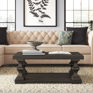 Millis Floor Shelf Coffee Table with Storage MRM1559