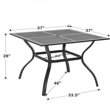 Load image into Gallery viewer, Milnor Metal 4 - Person Dining Table
