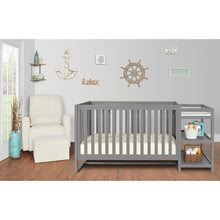 Load image into Gallery viewer, Gray Milo 5-in-1 Convertible Crib and Changer
