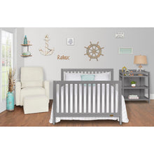 Load image into Gallery viewer, Gray Milo 5-in-1 Convertible Crib and Changer
