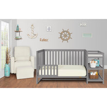 Load image into Gallery viewer, Gray Milo 5-in-1 Convertible Crib and Changer
