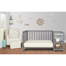 Load image into Gallery viewer, Gray Milo 5-in-1 Convertible Crib and Changer

