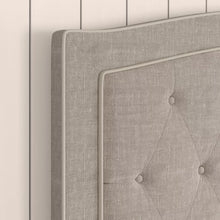 Load image into Gallery viewer, Full Beige Milo Tufted Upholstered Low Profile Standard Bed
