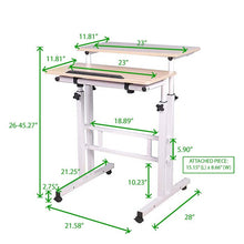 Load image into Gallery viewer, Mind Reader 2 Tier Sit and Stand Computer Desk (SB522)

