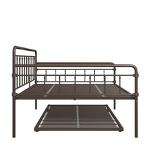 Load image into Gallery viewer, Twin Black Minehead Daybed with Trundle  #CR1009
