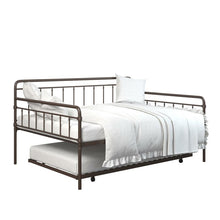 Load image into Gallery viewer, Twin Black Minehead Daybed with Trundle  #CR1009

