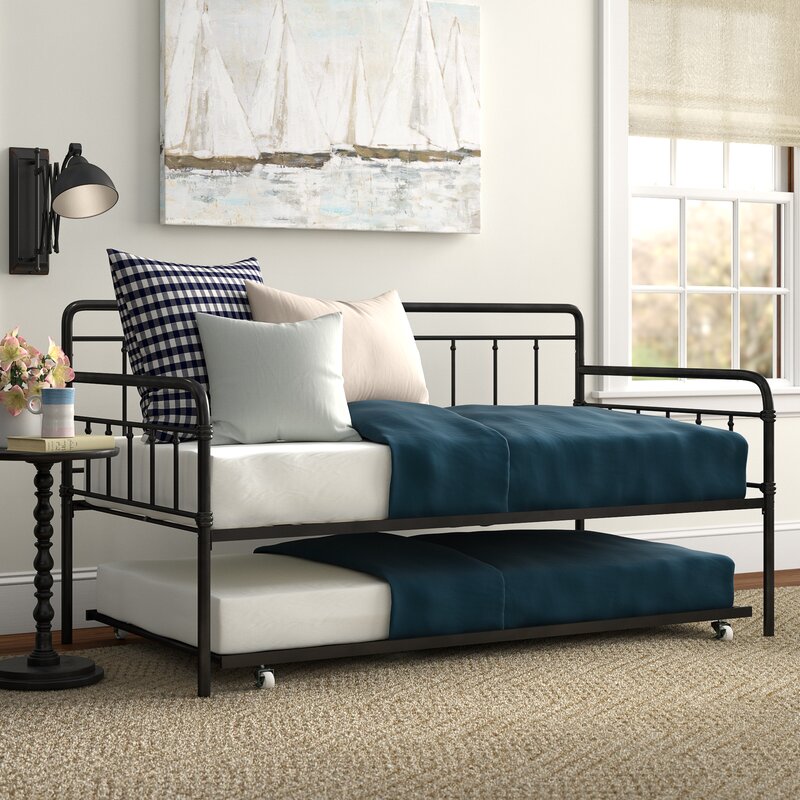 Twin Black Minehead Daybed with Trundle  #CR1009
