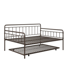Load image into Gallery viewer, Twin Black Minehead Daybed with Trundle  #CR1009
