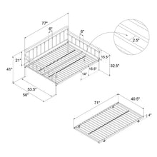Load image into Gallery viewer, Full Bronze Minehead Steel Daybed with Trundle
