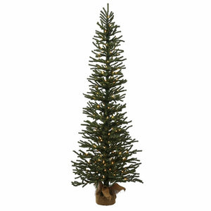 Mini Pine Tree 60'' Lighted Artificial Pine Christmas Tree