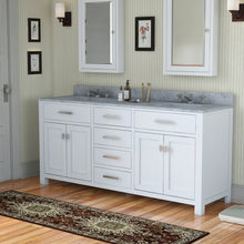 Load image into Gallery viewer, Minnetrista 72&quot; Double Bathroom Vanity BASE ONLY White AS IS
