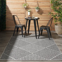 Load image into Gallery viewer, Mira Power Loom Dark Gray Indoor/Outdoor Rug, Rectangle 4&#39; x 6&#39;
