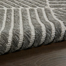 Load image into Gallery viewer, Mira Power Loom Dark Gray Indoor/Outdoor Rug, Rectangle 4&#39; x 6&#39;
