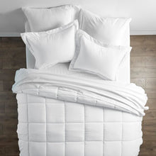 Load image into Gallery viewer, King Comforter + 7 Additional Pieces White Mirabal Microfiber Modern &amp; Contemporary 8 Piece Comforter, Bedding Set
