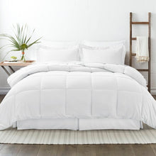 Load image into Gallery viewer, King Comforter + 7 Additional Pieces White Mirabal Microfiber Modern &amp; Contemporary 8 Piece Comforter, Bedding Set
