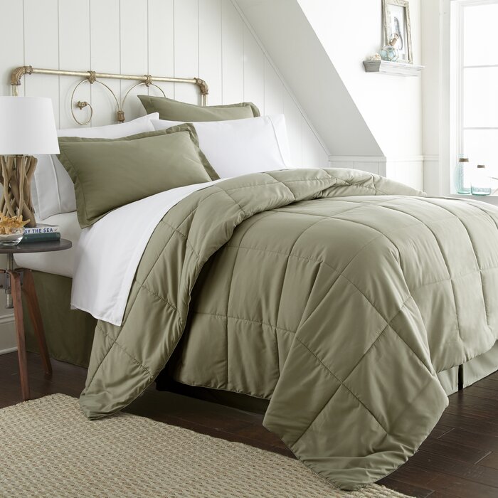 Queen Mirabal Microfiber Modern & Contemporary Comforter Set