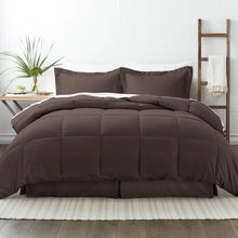 Load image into Gallery viewer, Mirabal Microfiber Modern &amp; Contemporary 8 Piece Bedding Set cali king
