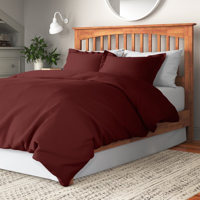 Mirabal Microfiber Traditional Duvet Cover Set MRM3658