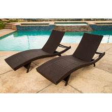 Load image into Gallery viewer, Espresso Mirabel 79&#39;&#39; Long Reclining Chaise Lounge Set (Set of 2)
